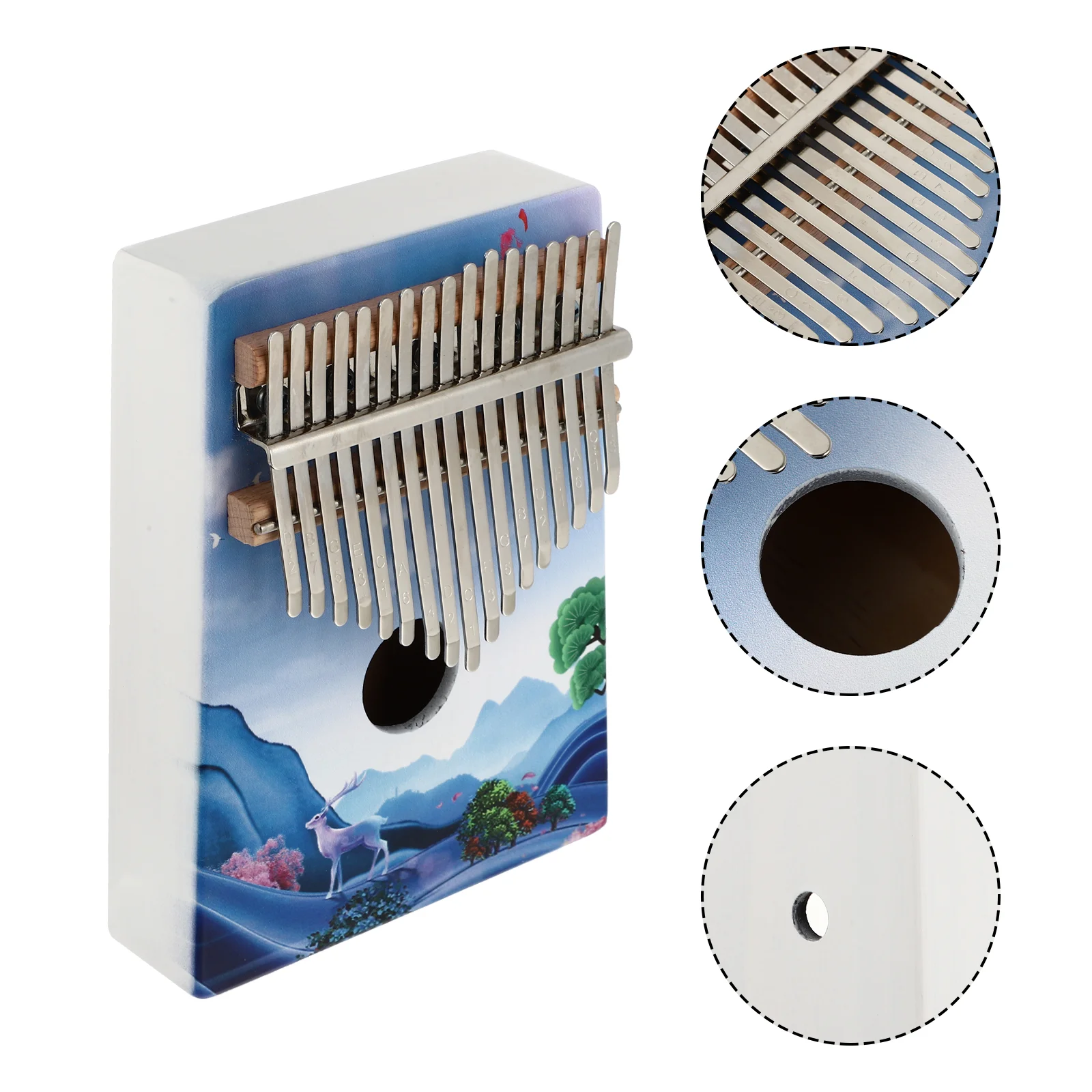 

1 Set Delicate Kalimba Instrument Useful Thumb Piano Finger Piano