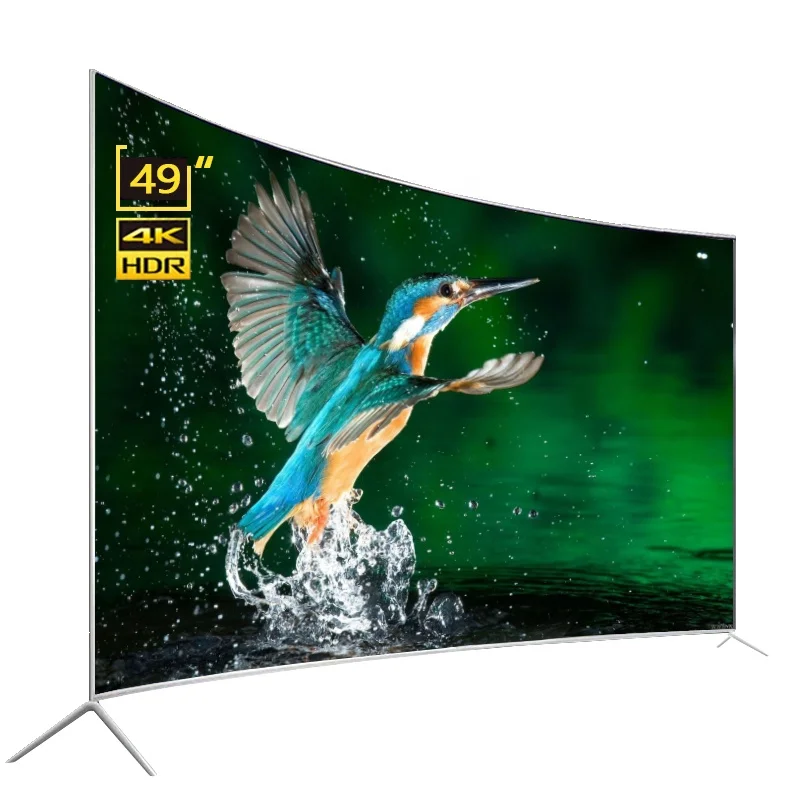 44-дюймовый изогнутый светодиодный телевизор Ultra HD 4K Smart LED Tv