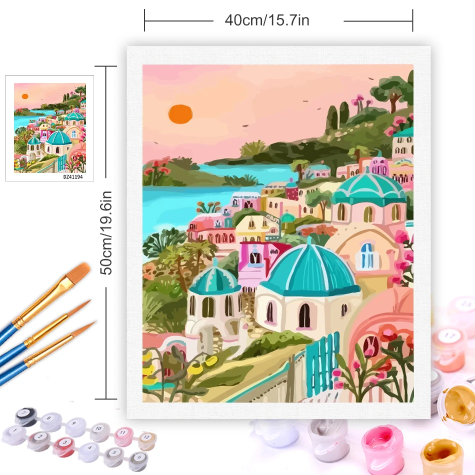 Набор для рисования по номерам GATYZTORY набор на холсте