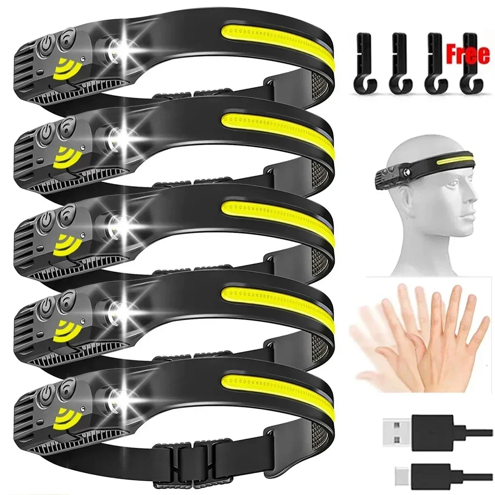 Индукционный Налобный Фонарь KDULIT — Мощная Встроенная Батарея