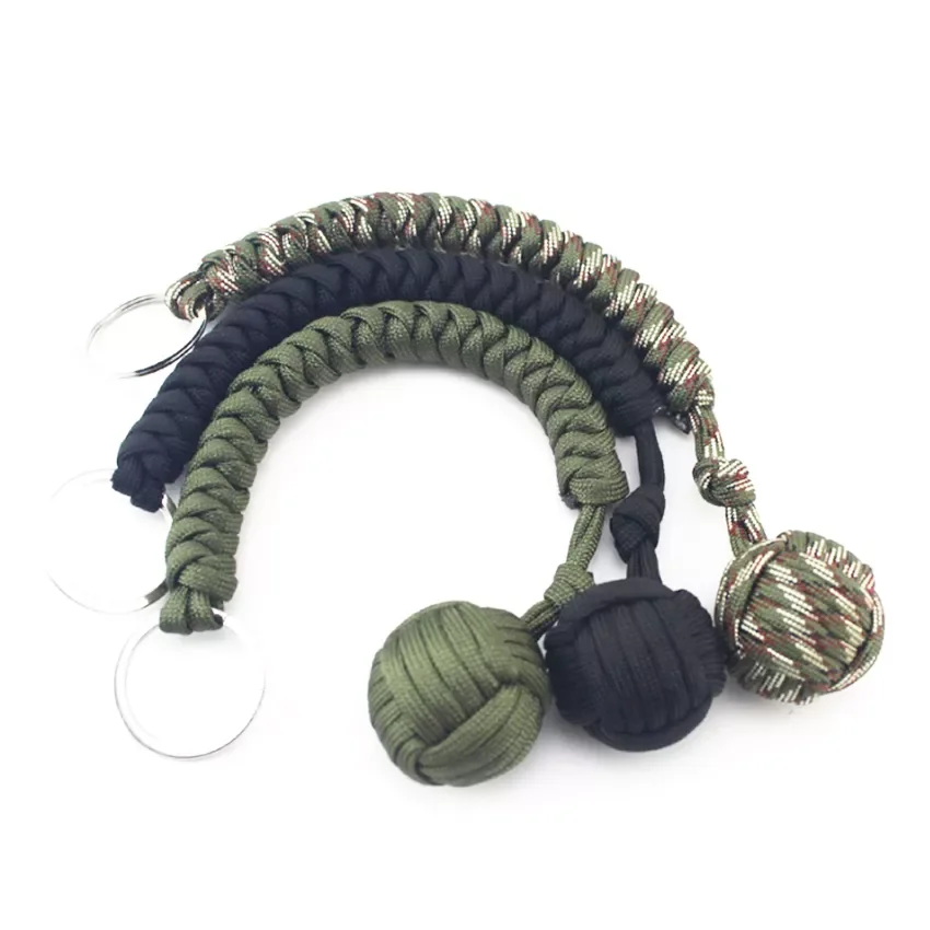 

Self Defense Ball Outdoor Security Protection Steel Ball For Girl Bearing Self Defense Lanyard Survival Key Chain Broken Windows