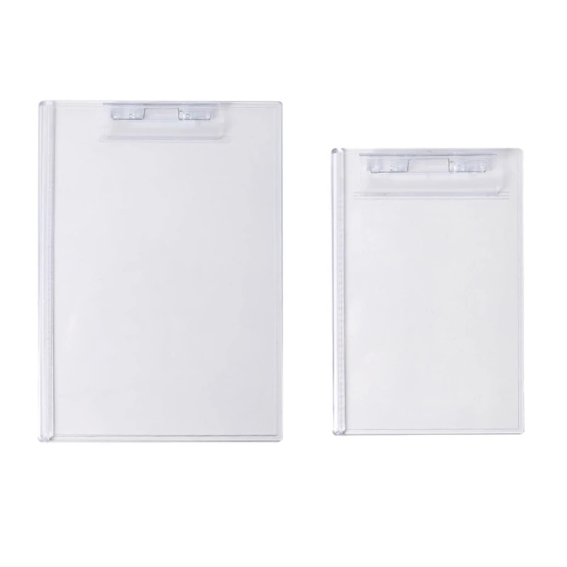 

K1AA A4 A5 Clipboard Acrylic Transparent A4 Clipboard A5 Paper Holder Writing Board with Profile Clip for Memos Form Document