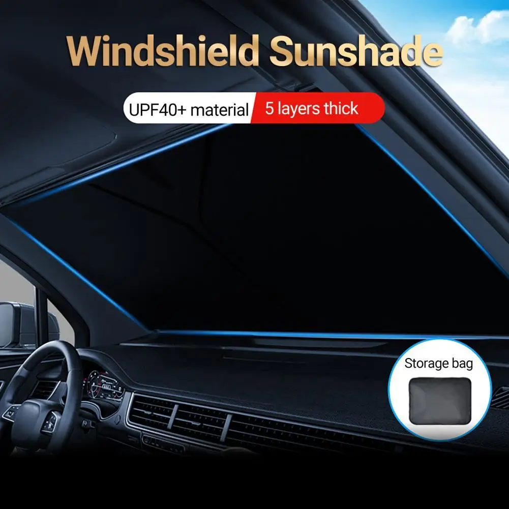 

Waterproof Universal Car Windshield Cover Visor Accessory Windshield Sunshade Foldable for SUV