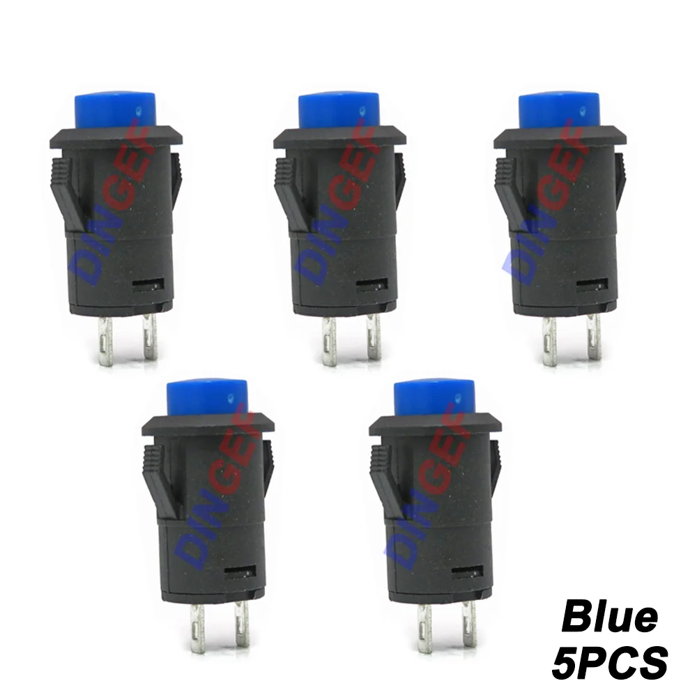 5 шт. кнопочные переключатели DS427 DS428 12 мм ВЫКЛ-ВКЛ кнопочный переключатель