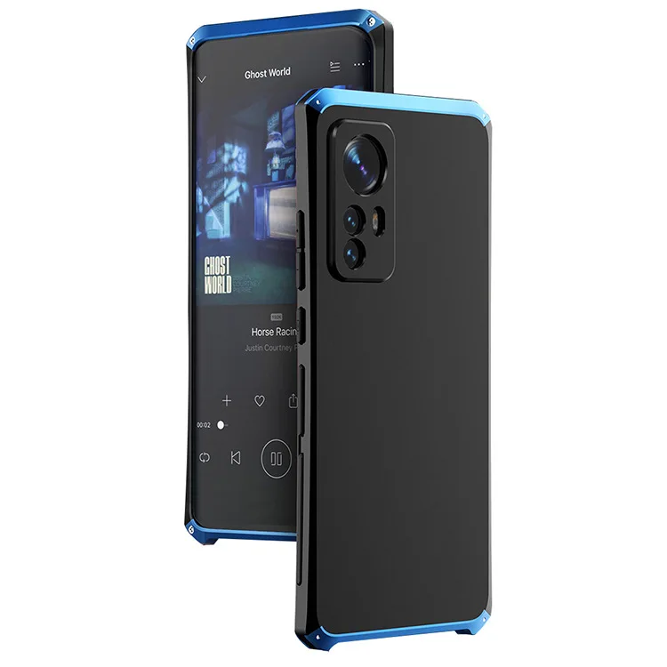Luxury Shockproof Element Metal Case For Xiaomi Mi 12 12x Mi12  Hin Hard Aluminium Alloy Hybrid Plastic Back Cover Cases