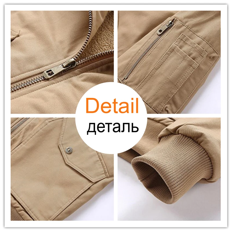 BINGCHENXU мужские флисовые карго-куртки меховые теплые куртки с воротником-стойкой