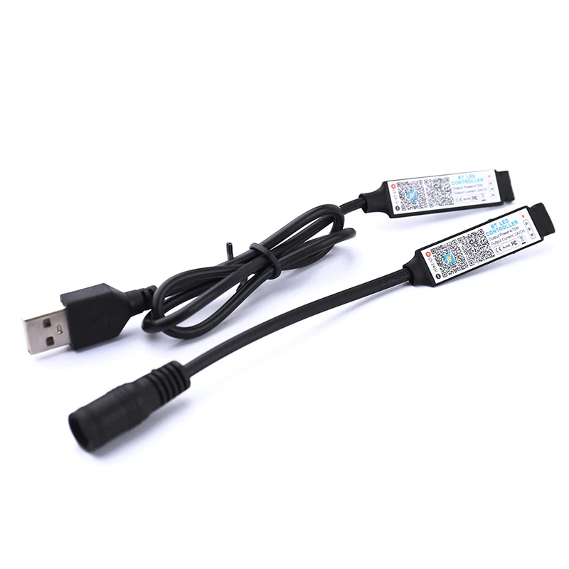 

Mini RGB Bluetooth-compatible Controller Music LED Light Strip Controller for RGB Tape Lights Smart APP Control