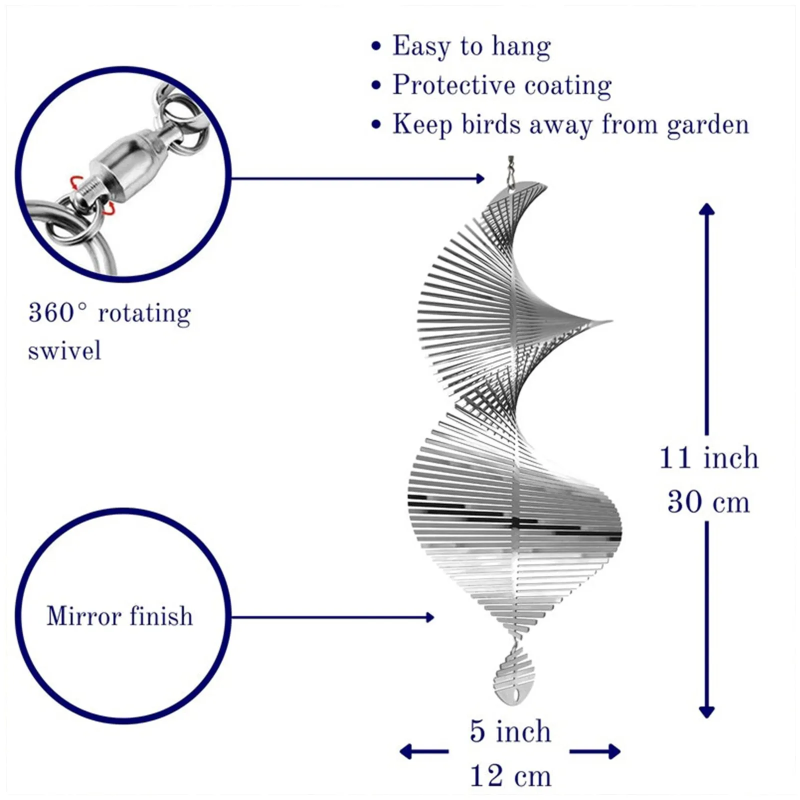 3D вращающаяся ветровая подвеска-колокольчик струящийся светильник эффект