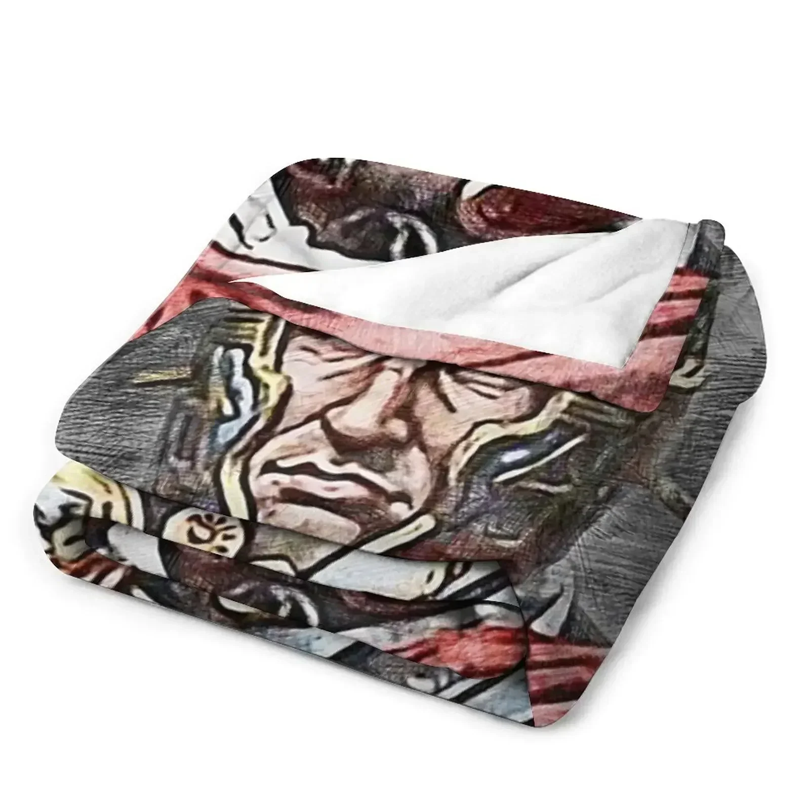 Портрет римского легионаря винтажное тяжелое самое мягкое одеяло для дивана