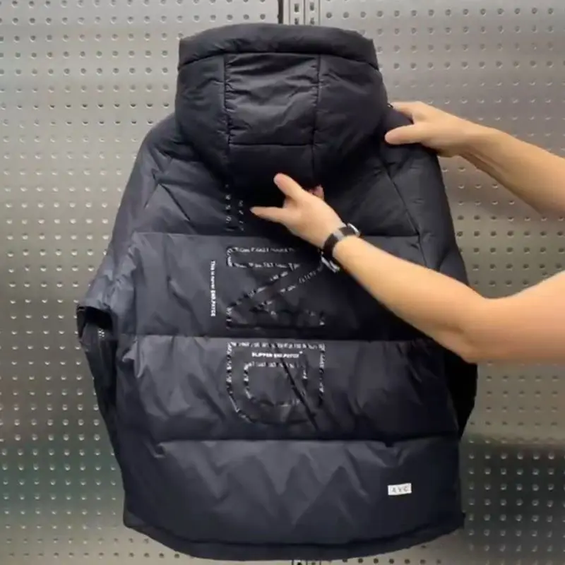 Men's Winter Jackets Men's Cold Jacket Hooded Parkas Loose Zipper Men's Jacket High Grade Fashion Brand Tooling Cotton Suit