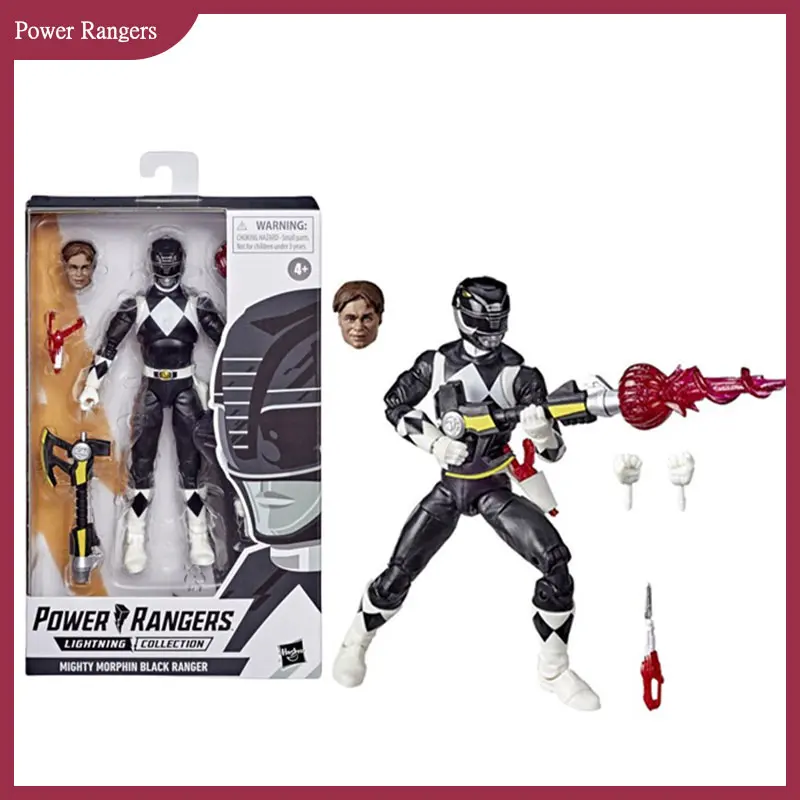 

Фигурка Power Ranger Black Ranger, аниме, молния, мощный морфин, Премиум фигурки, аксессуары, статуя, Коллекционная модель, игрушка