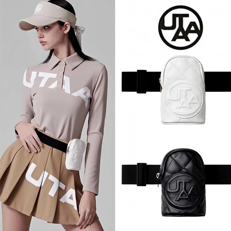 

2023 UTAA New Men's and Women's Universal Golf Bag Portable Ball Bag Fanny Pack Small Ball Bag PU Material