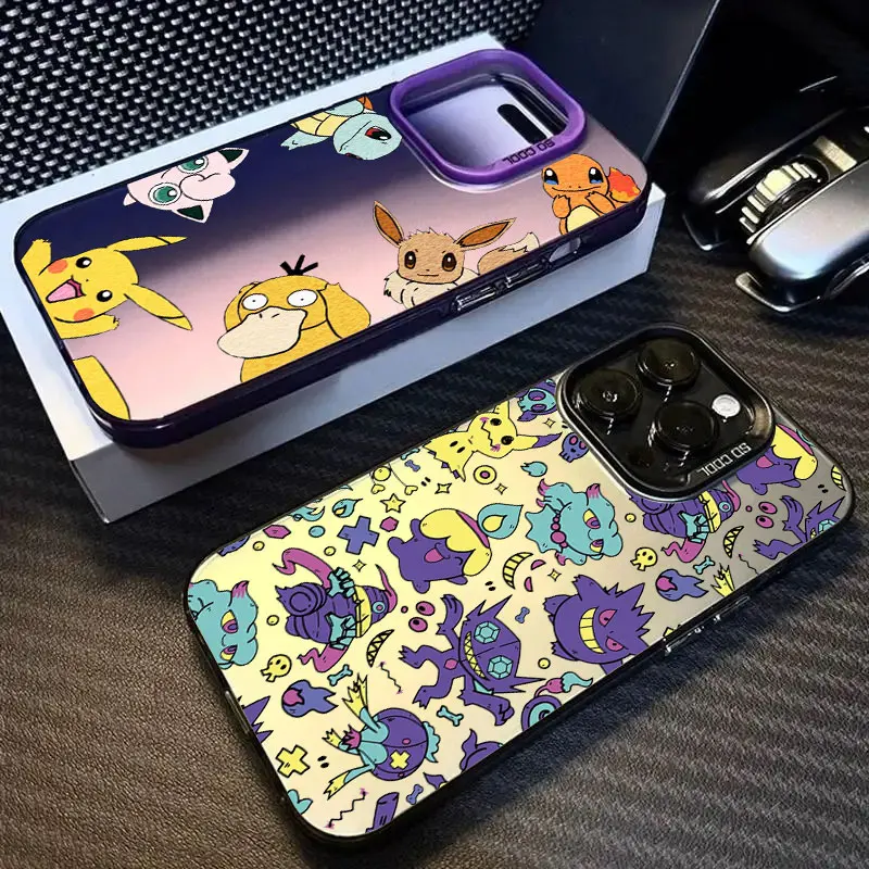 Чехол с изображением аниме Pocket Monster Pokemon для Apple iPhone 16e 16 14 15 13 11 Pro Max чехол Plus 12 Mini