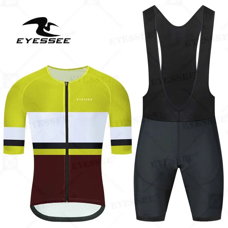 

Трикотажный комплект для велоспорта EYESSEE, летняя одежда для велоспорта, униформа для горного велосипеда, Мужская одежда для велоспорта
