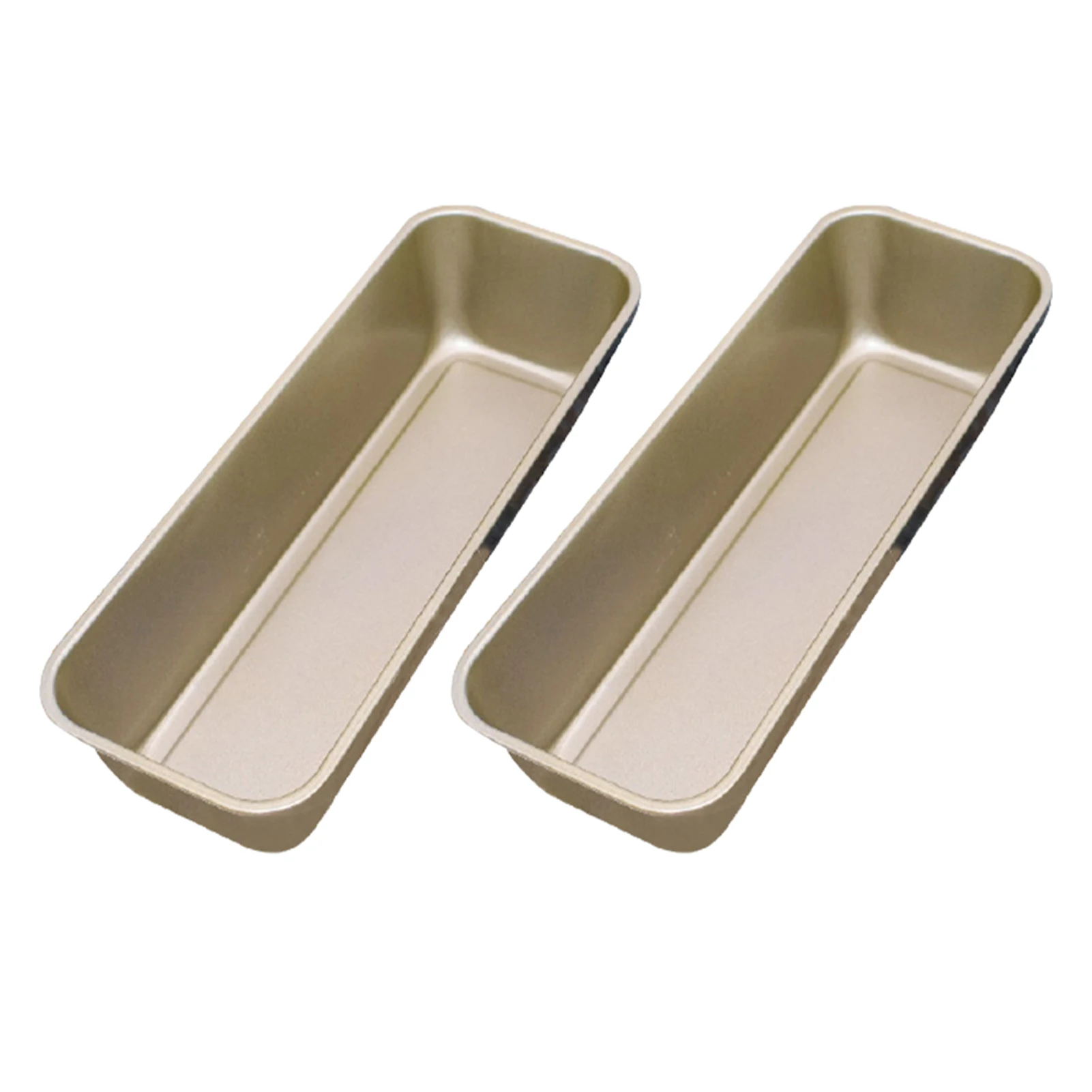 

2pcs Loaf Pan Practical Baking Mould Home Reusable Durable Restaurant Kitchen Bread DIY Rectangle Carbon Steel Non Stick