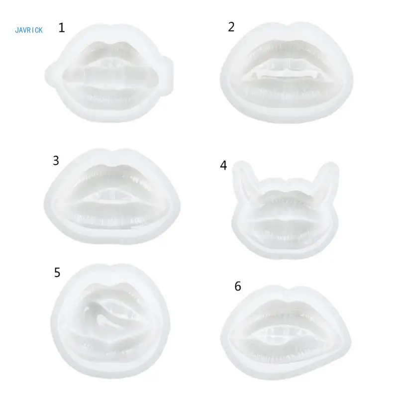 

Mouth Lip Shape Silicone Mold Candle Resin Making Tool DIY Candle Moulds Ornaments Hand-made Home Decorations Supplies
