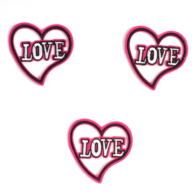 Наклейка на одежду сделай сам с надписью LOVE 10 шт.