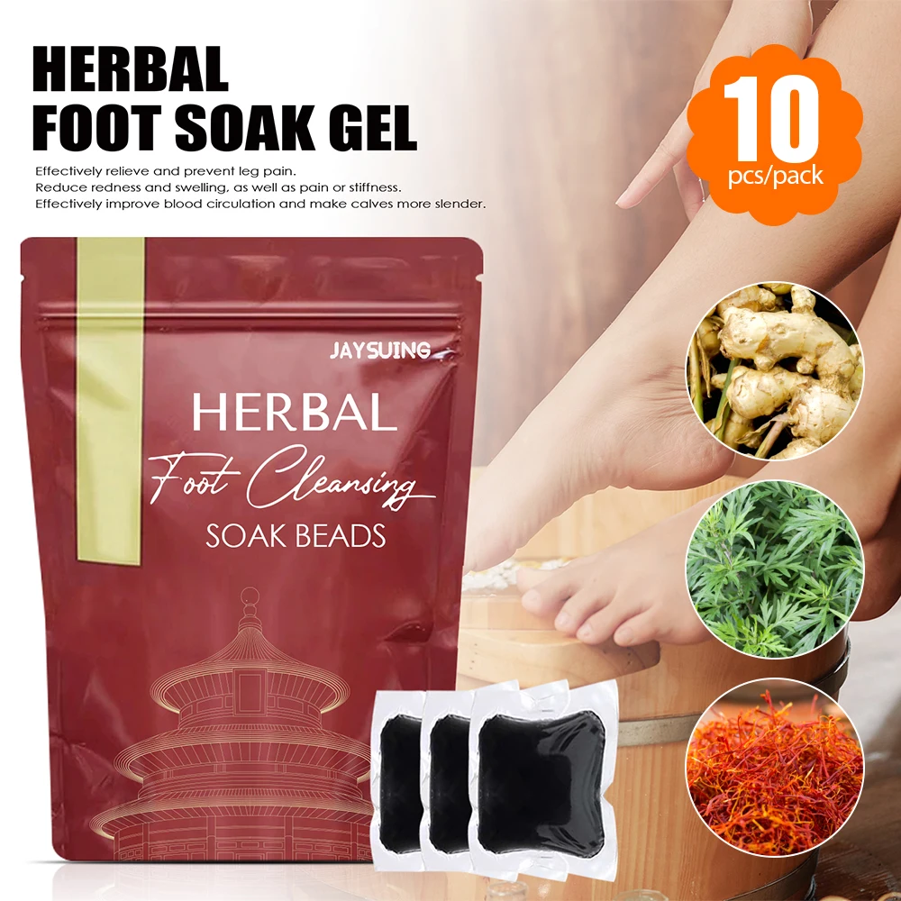 

10 шт., натуральные травяные средства для ухода за ногами