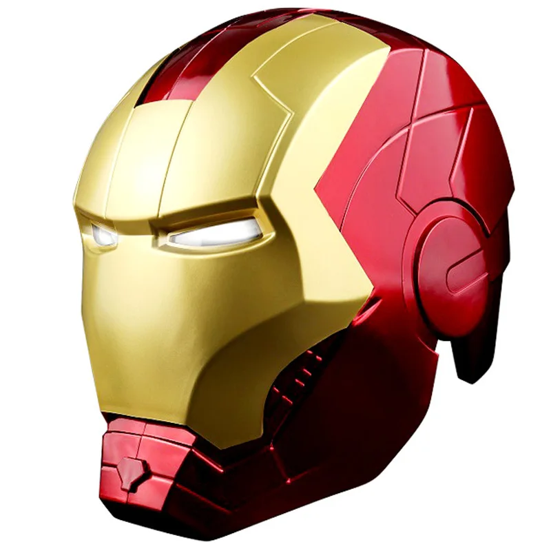 

1:1 Cartoon Action Figure Iron Man Helmet Gloves Wearable Luminous Model Hand-made Cos Props Toys Gifts For Adults And Children
