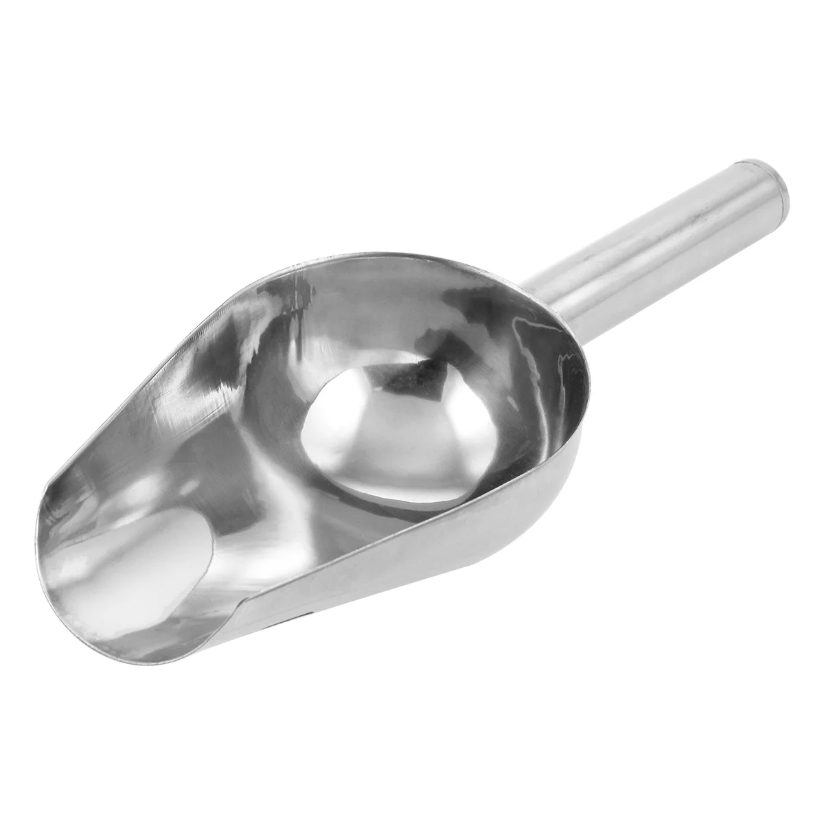 

Scoopsteelflour Ice Pet Stainless Metal Rice Popcorn Litter Bin Dry Coffee Ladles Grain Kitchen Scooper Cat Bar Feeding