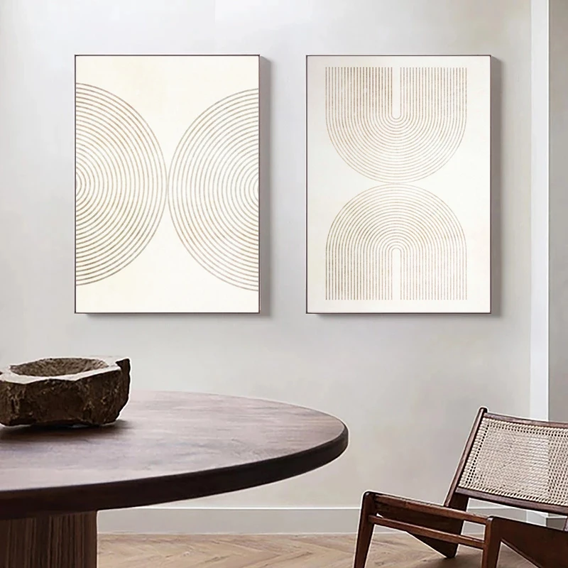 Современные абстрактные полосы на белом фоне плакаты и принты Картина холсте