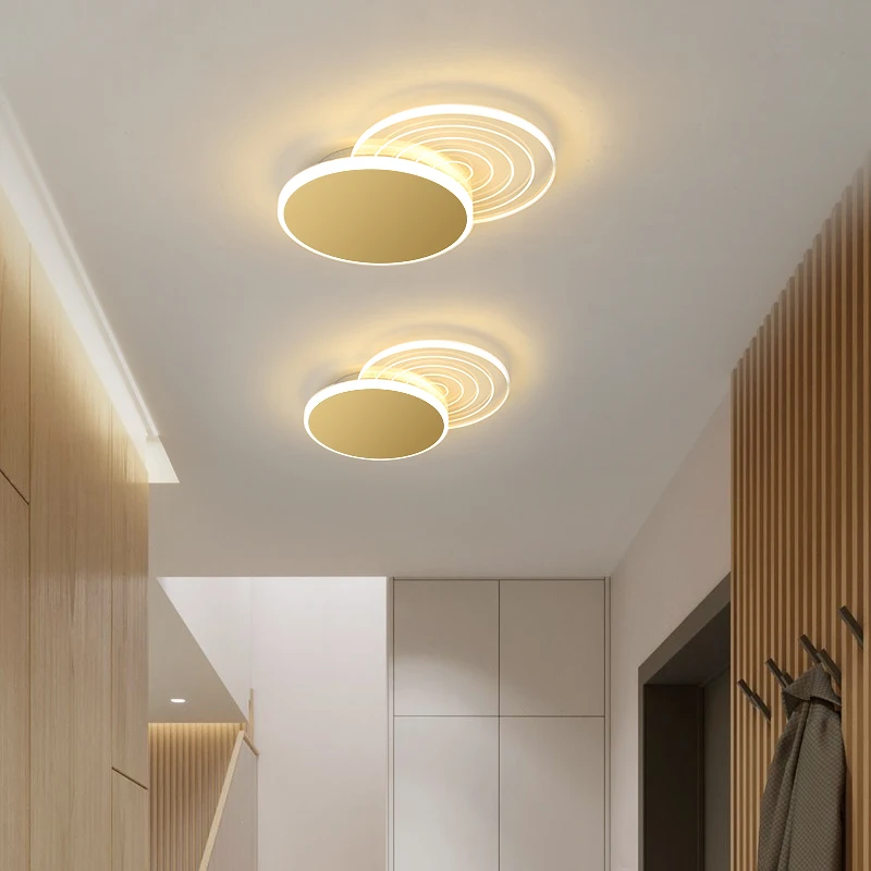 

Simple modern led ceiling lamp corridor corridor balcony Nordic creative luxury round warm study lighting decoration