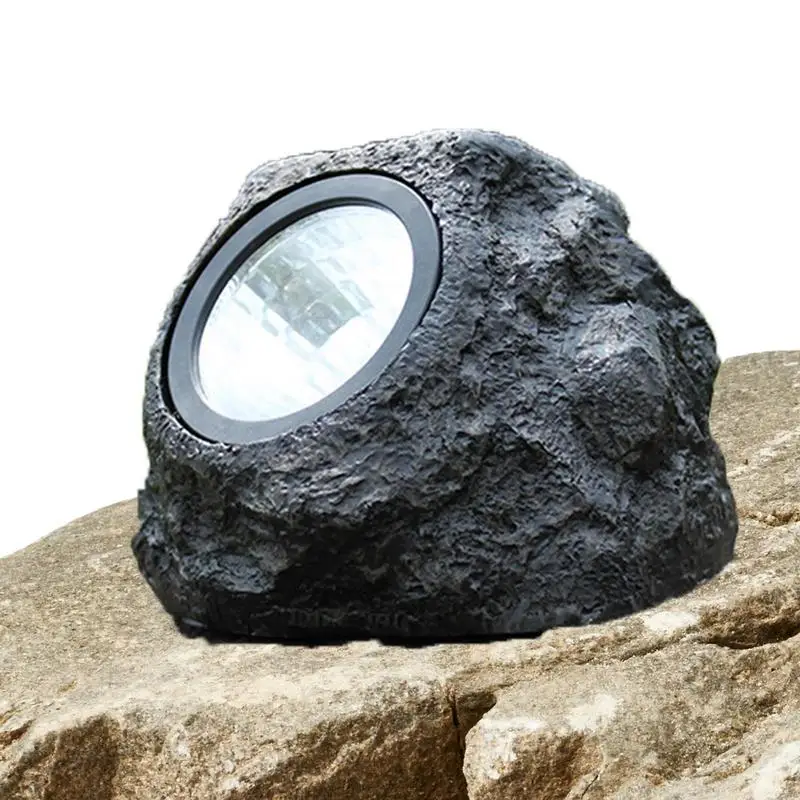

W имитационная лампа из камня на солнечной батарее, лампа-имитация света, украшение холодного белого света, IP65, водонепроницаемая для наружн...
