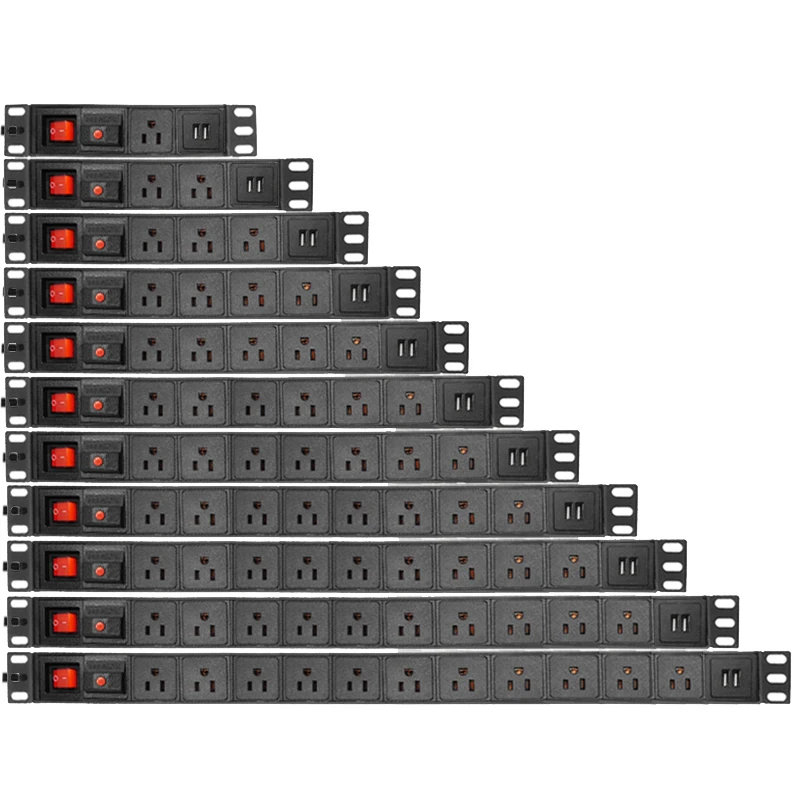 

Удлинитель с 2USB-портами, 1-11Ways, 2 м