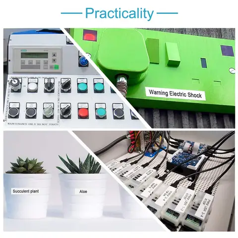 Сменная виниловая белая лента для этикеток, 1-шт.