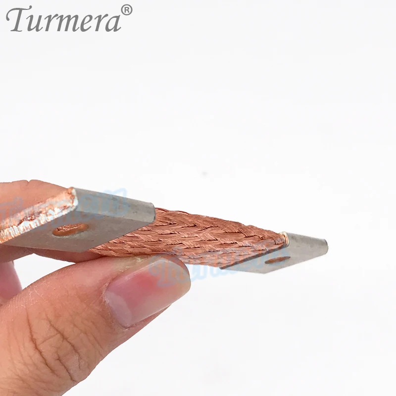 Turmera Busbar Lifepo4 Battery Flexible Copper Connecter 2mm Hole to Hole 74mm 400A Use in 12V 280Ah 310Ah 320Ah Lifepo4 Battery