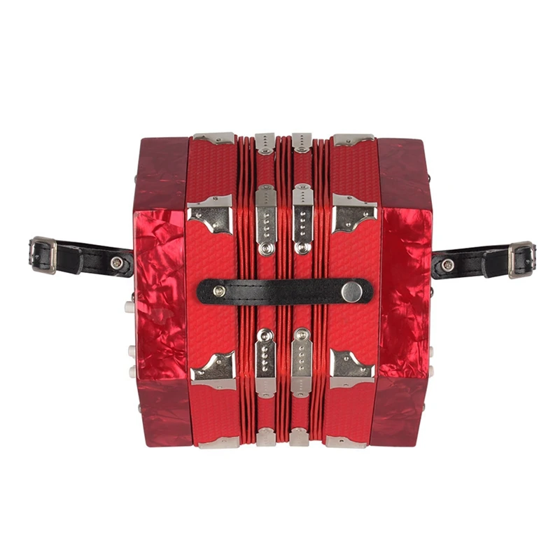 

20-клавишный 40-тональный шестигранный аккордеон, профессиональный экзаменатор для игры в аккордеон, учебный инструмент для обучения