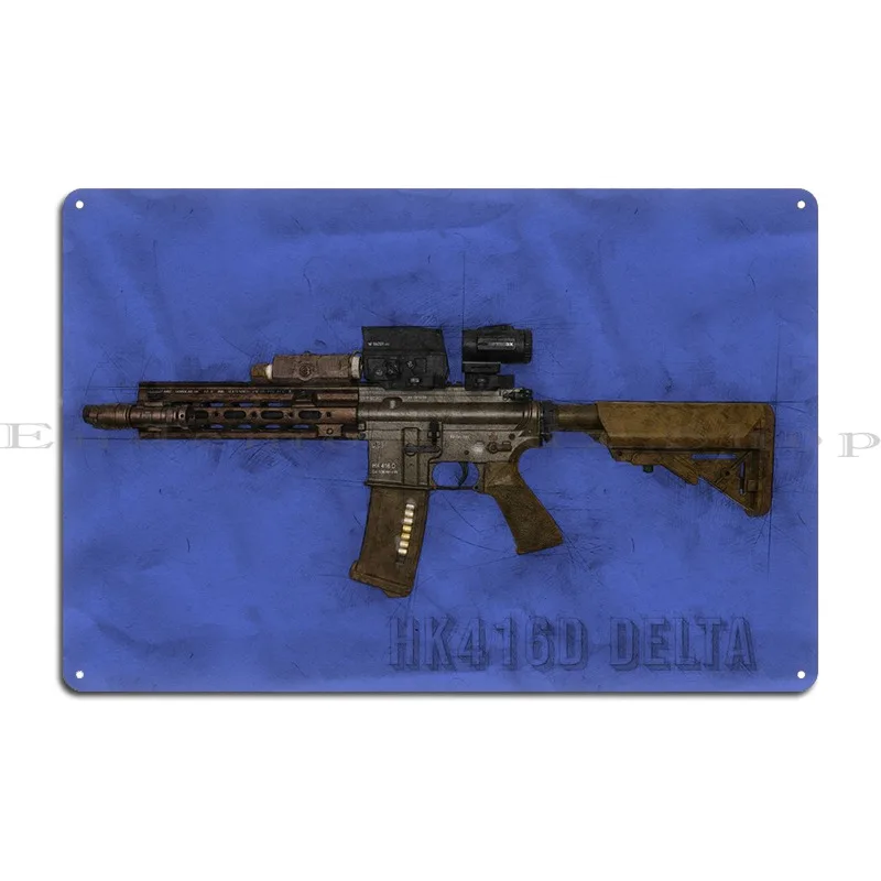 Металлический плакат Hk 416d Delta для набросков дизайнерский настенный паба железный