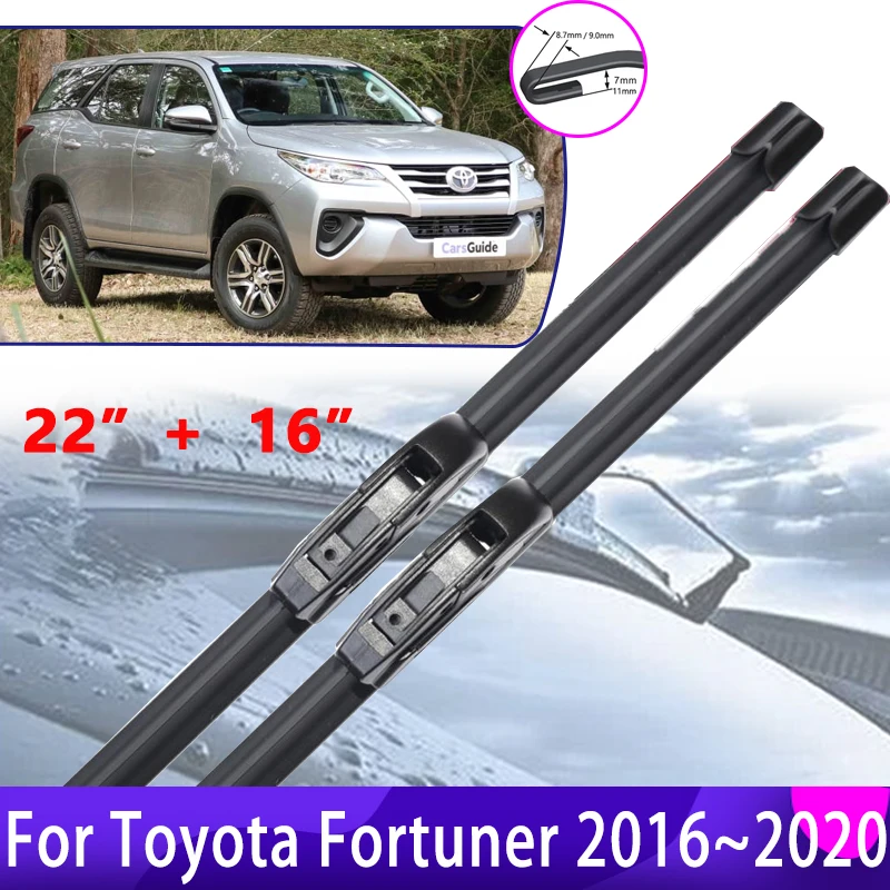 Автомобильный стеклоочиститель для Toyota Fortuner SW4 AN50 AN60 2016 ~ 2020 передний