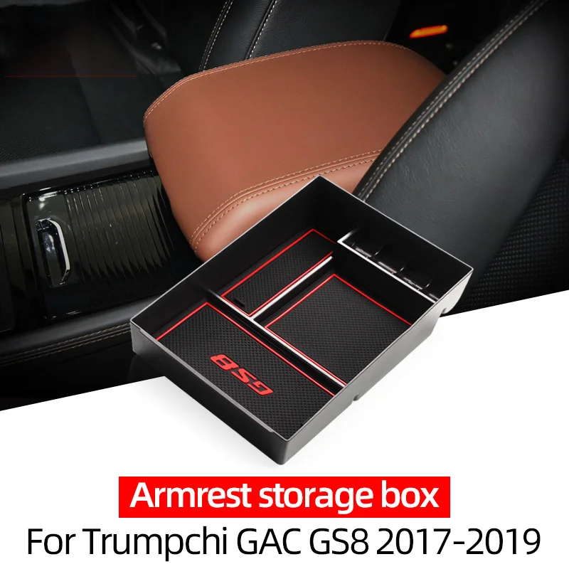 

Car Center Console Torage Box For Trumpchi GAC GS8 2017 2019 2020 2021 Armrest Storage Tray Auto Interior Tidying Accessories
