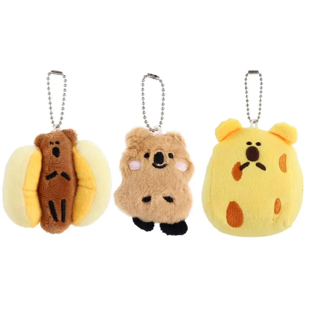 

Cute Handmade Backpack Accessory Kids Gift Key Trinket Stuffed Toy Keychain Animal Keyring Koala Keychain Bag Decoration