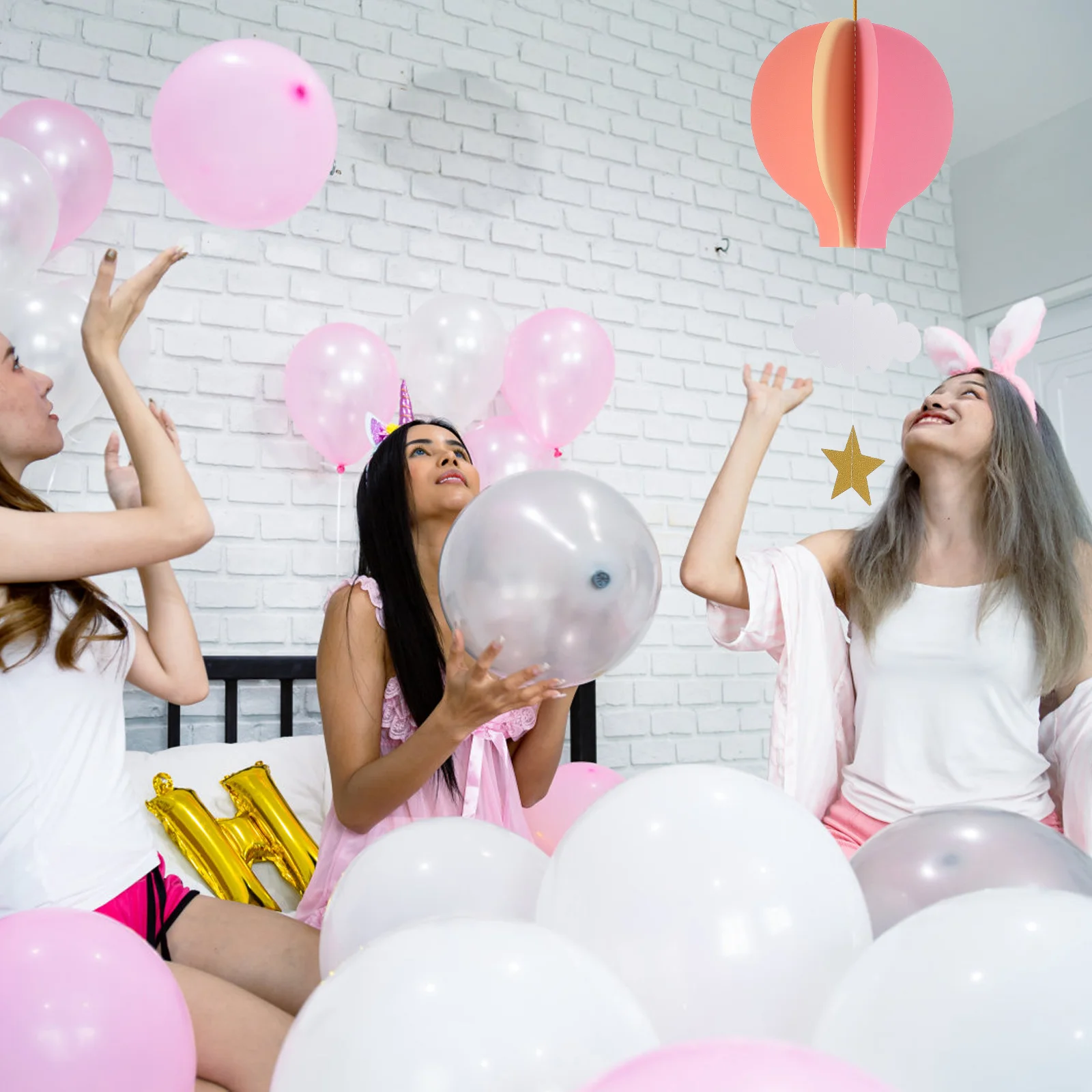 3D бумажный кулон воздушные шары HotAir подвесной орнамент воздушный шар бумажная