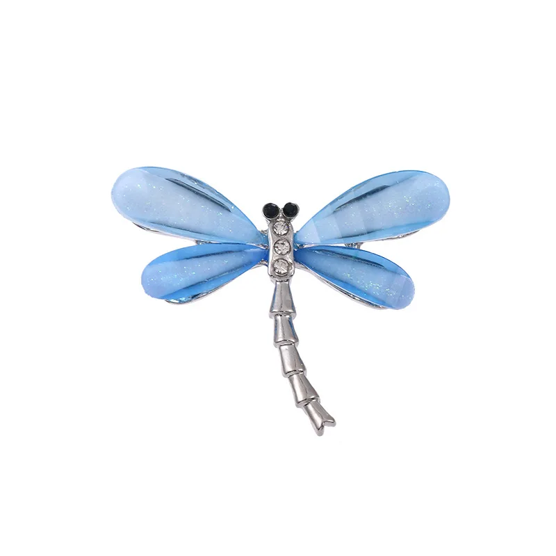 

New Cartoon Dragonfly Brooch Pin Fashion Crystal Rhinestones Animal Badeg Lapel Pins for Women Luxulry Jewelry Brooch Gifts