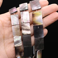 natural the mother of pearl black butterfly shell rectangle beads for jewelry making diy necklace bracelet earrings gift