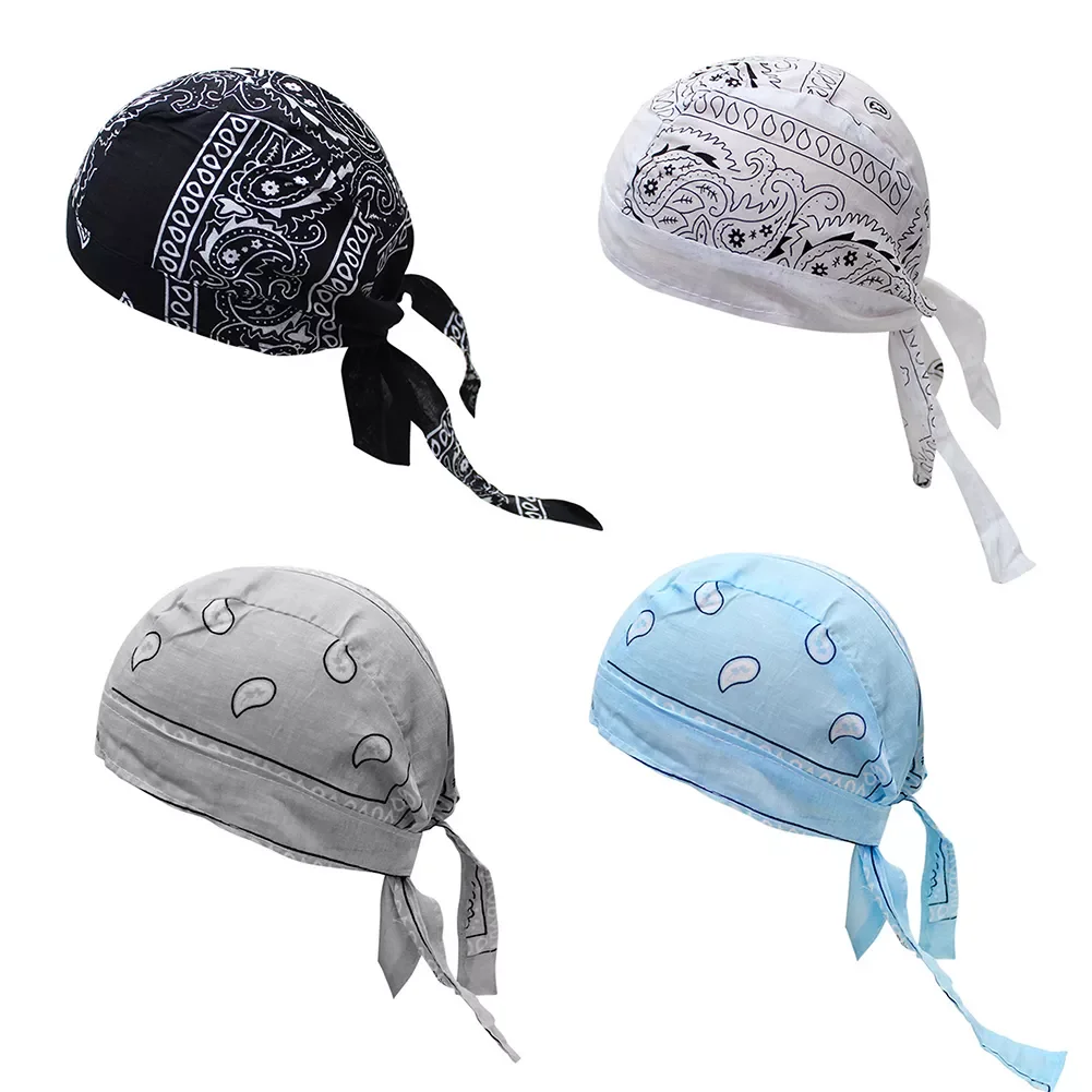 

Cotton Cycling Beanie Cap Headscarf Running Riding Bandana Outdoor Sports Pirate Hat Quick-drying Headwear