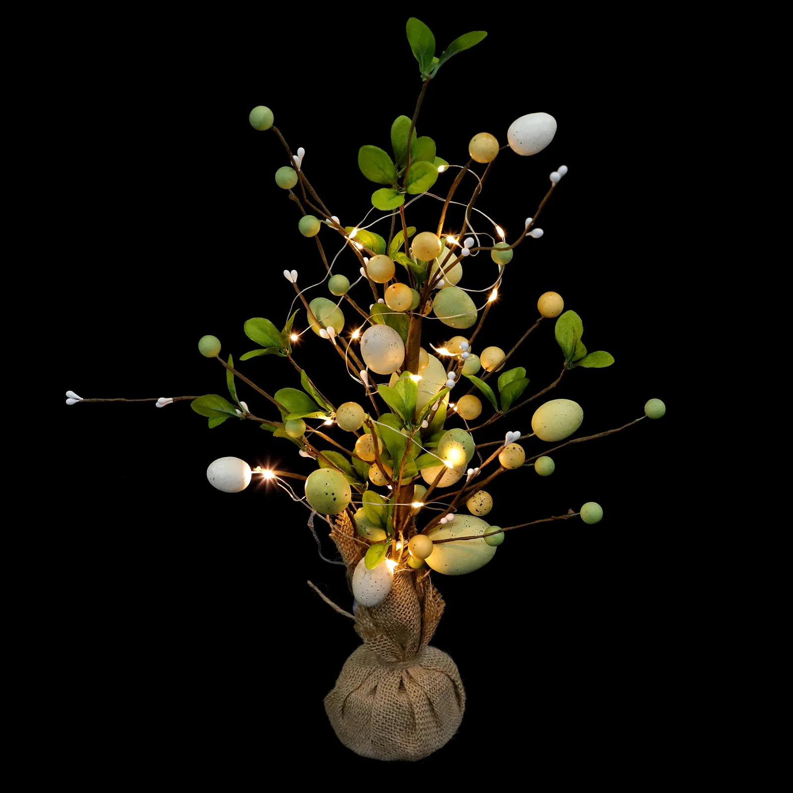 

Пасхальное яйцо, светодиодное украшение в виде ветки дерева, искусственные яйца, ветка, реалистичное украшение в виде яйца
