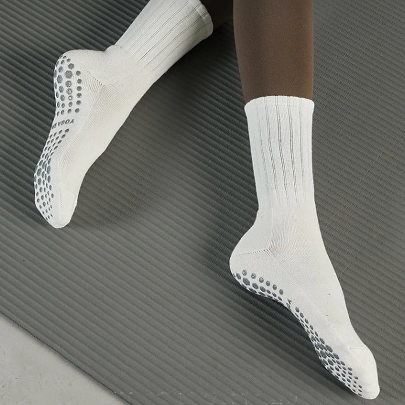 Носки хлопковые высотой 16 см для занятий йогой