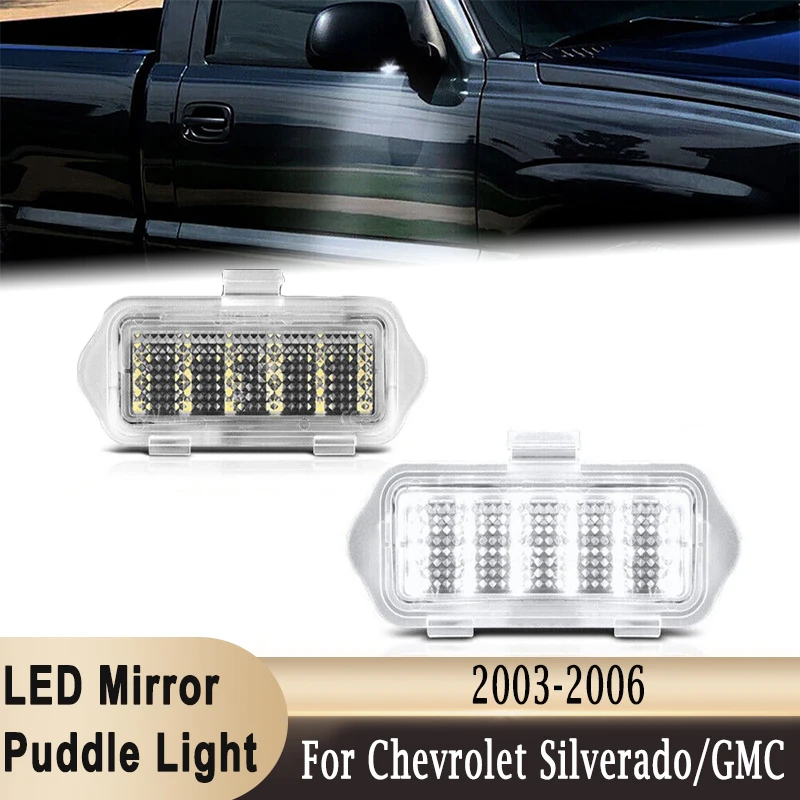 

LED Puddle Light Under Mirror Lamp for Chevrolet Silverado/GMC Sierra / Cadillac Escalade ESV EXT Escalade /Yukon XL 1500 2500