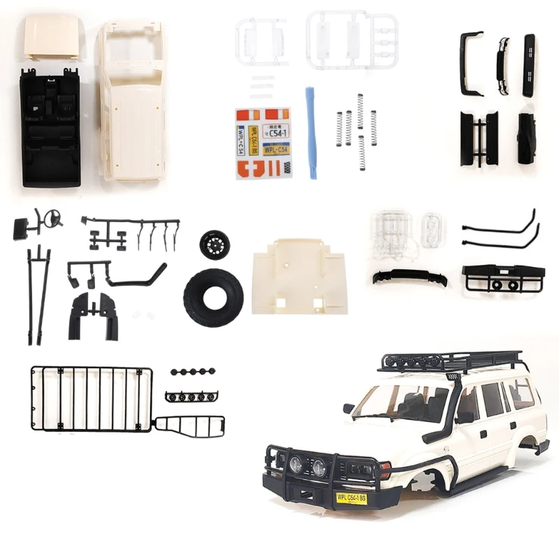 

Upgraded Car Body for shell Modified Spare Parts Diy Crawler Body for shell Kits Compatible for WPL CB05 4x4WD 1:16
