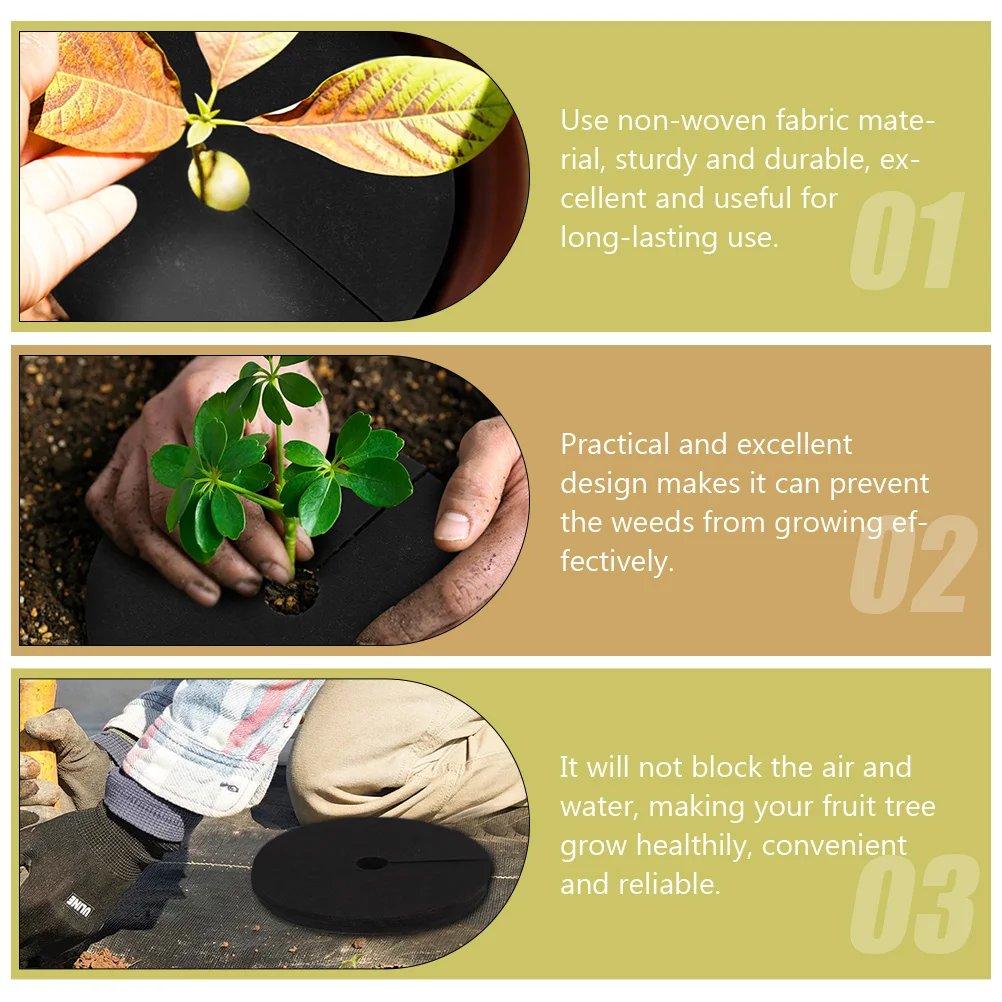 20 шт. ткань для борьбы с заземлением анти-кольцо прополки анти-травяная