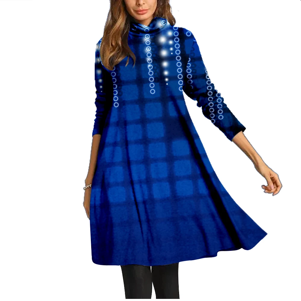 

New Women's Matrix Background Print Dress