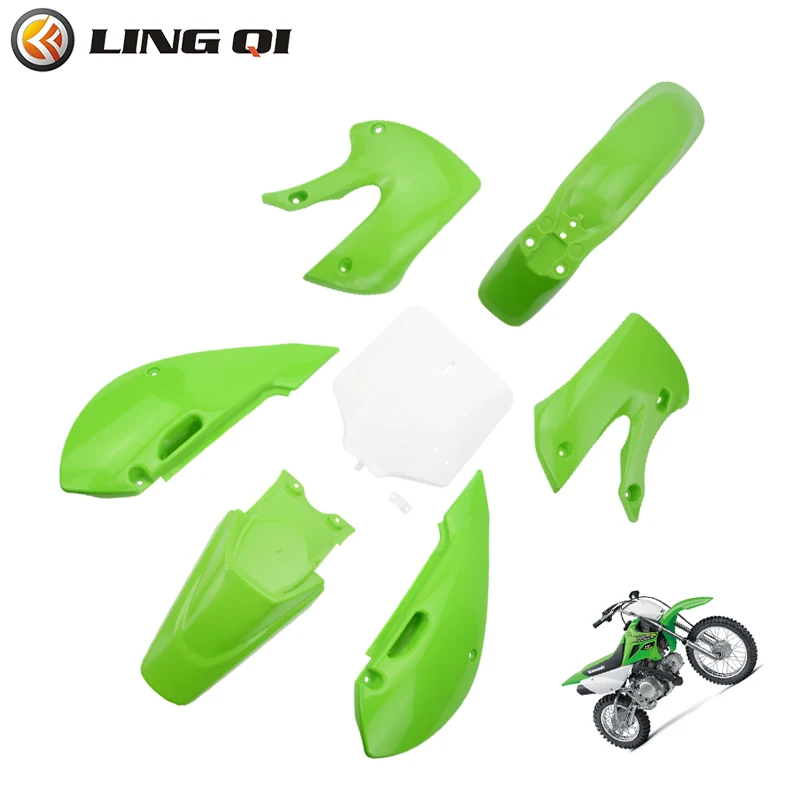 

Motorcycle Full Fairing Kits Plastic Body Cover Fenders Mudguard For KAWASAKI KLX110 KX65 DRZ110 Motocross Dirt Bike Pit Bike