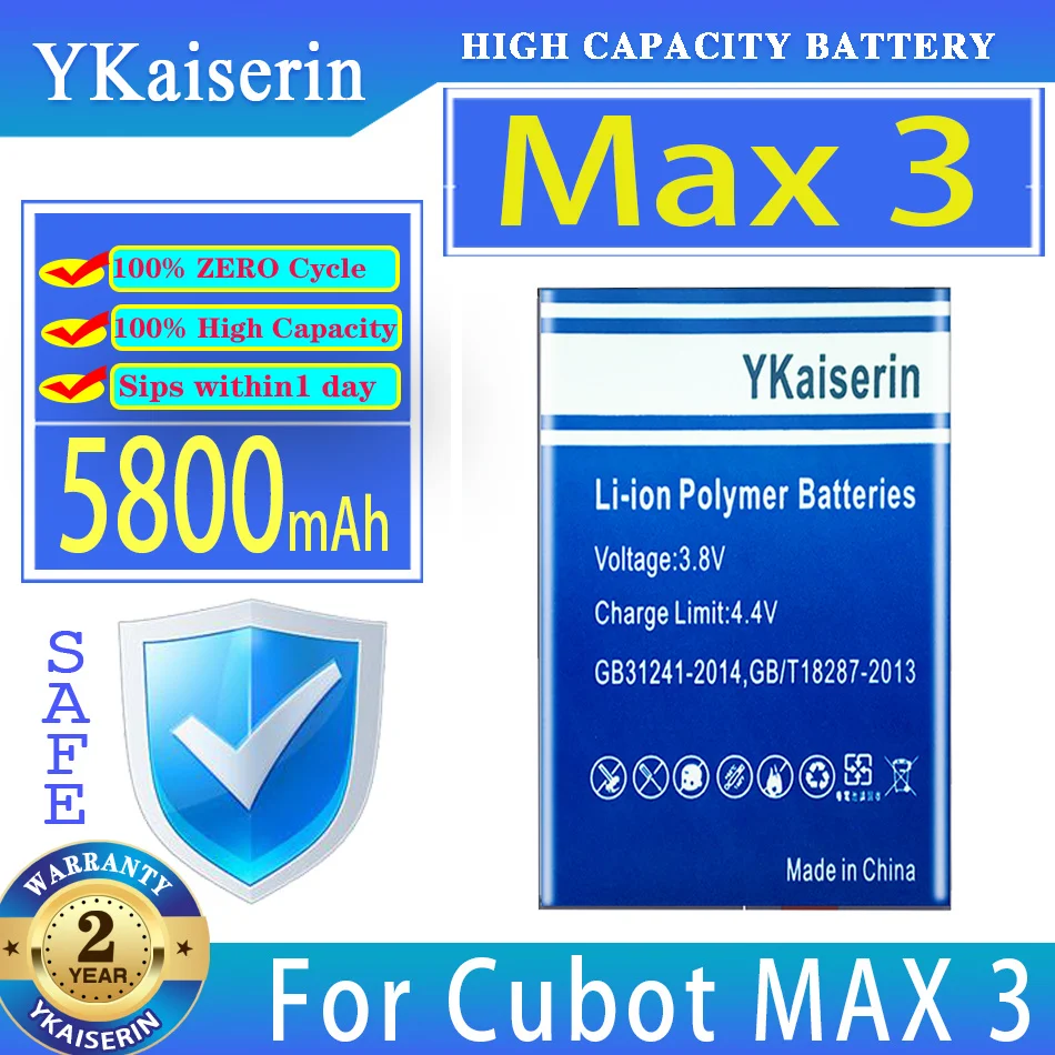 

YKaiserin Battery Max 3 (C15) 5800mAh For Cubot MAX3 Bateria