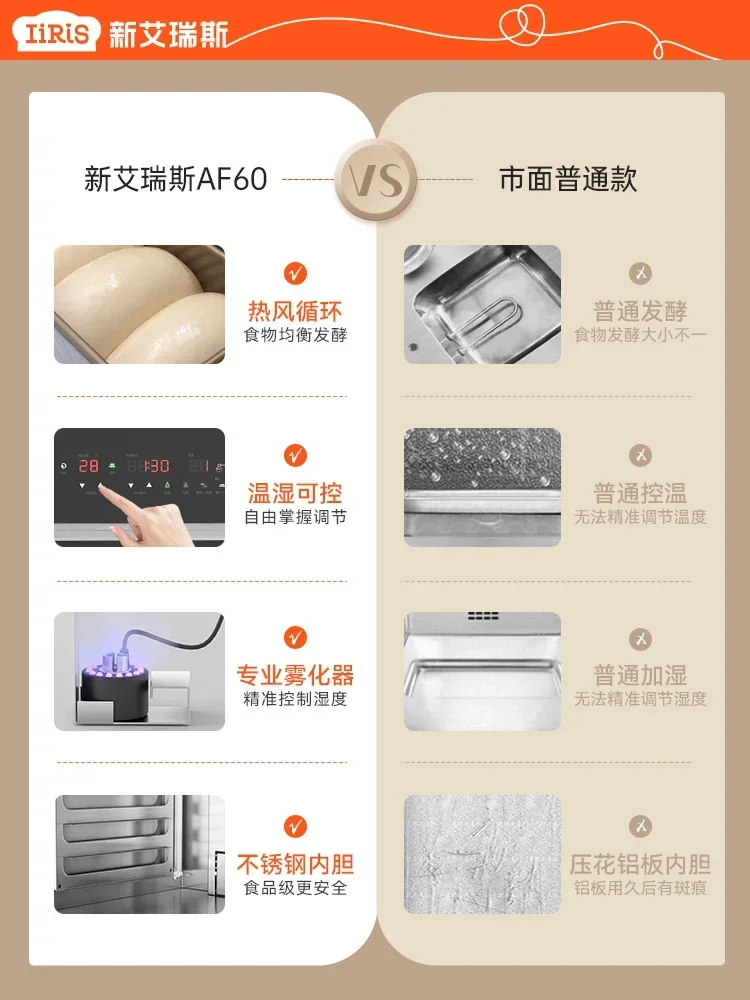 Новая коробка для ферментации Ares AF60/80/95 коммерческая пробуждения хлеба большая