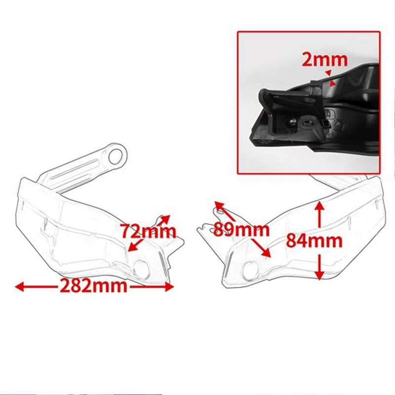 Мотоциклетная защита на руль лобовое стекло для Honda CRF1100L Africa Twin Adventure Sports 2020 2021