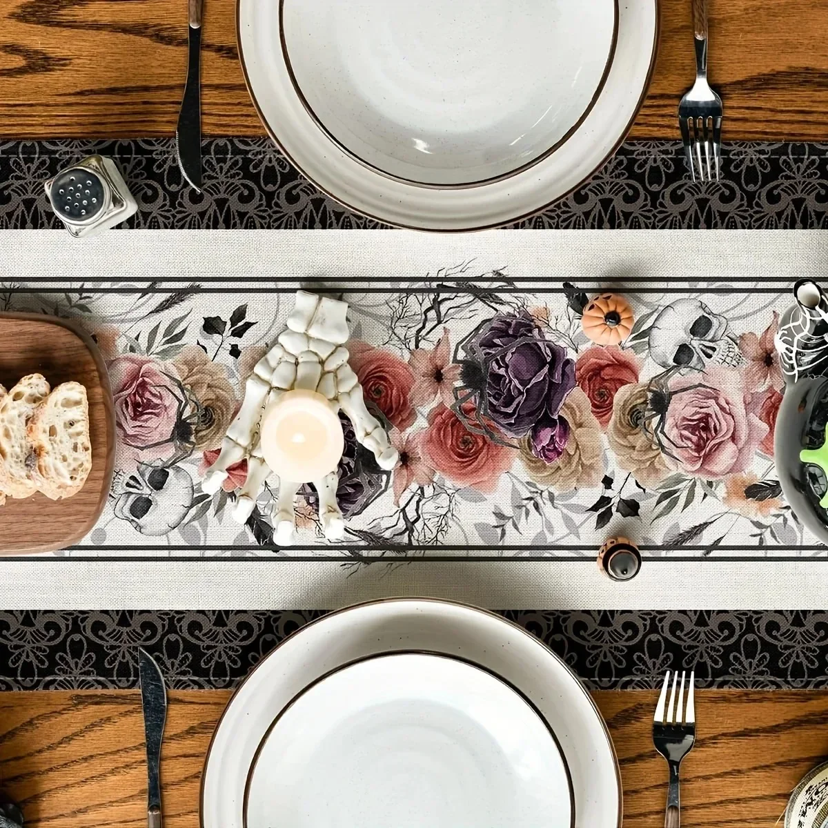 Льняные Дорожки Для Стола С Черепами Hello Kitty Мексиканский Декор Фестиваля Дня